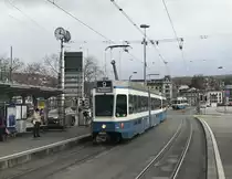Linie 9 Wagennummer 2045  Riesbach  beim Bürkliplatz. Datum: 24. 12. 2020