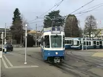Linie 9 Wagennummer 2086 beim Bürkliplatz. Datum: 24. 12. 2020