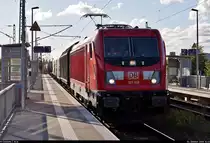 Gemischter Gz mit 187 169-8 durchfährt den Hp Halle Rosengarten auf Gleis 1 Richtung Bft Halle Gbf Süd.
Aufgenommen im Gegenlicht.

🧰 DB Cargo
🚩 Bahnstrecke Halle–Hann. Münden (KBS 590)
🕓 4.10.2020 | 16:43 Uhr