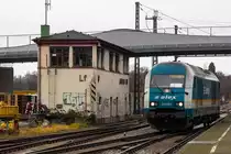 223 061 rangiert ein letztes Mal in Lindau Hauptbahnhof. 12.12.20