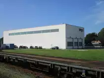 Der NEG Lokschuppen in Niebüll am 21.September 2020(gerade die Seite ohne Gleise aufgenommen)