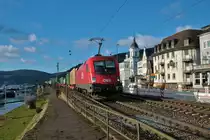 ÖBB Siemens Taurus 1116 149-6 mit KLV Zug in Rüdesheim am Rhein am 09.01.21