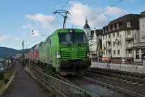 Railpool/TX Logistik Siemens Vectron 193 996-6 mit KLV Zug am 09.01.21 in Rüdesheim 