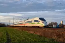 Am 20.12.20 rollte dieser ICE der Reihe 403 als ICE 1008 durch Gräfenhainichen Richtung Berlin.