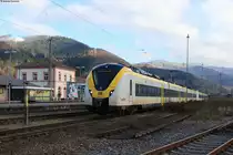 1440 177  Löffingen  und 1440 183 als Lt 70680 (Villingen(Schwarzw)-Freiburg(Brsg)Hbf) in Hausach 10.1.21