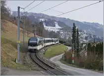 Die beiden Alpina ABe 4/4 9301 und 9201 sind mit einem MOB Regionalzug von Zweisimmen nach Montreux kurz vor Chernex unterwegs. 

9. Januar 2021
