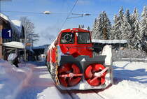 40 80 947 5206-5; 218 456-0 und 40 80 9475 195-0 als NbZ 92670 (Villingen(Schwarzw)-Seebrugg) in Hinterzarten 16.1.21