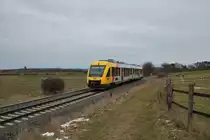 HLB/TSB Alstom Lint 48 VT206 (648 906-5) am 16.01.21 in Arnsbach (Taunus)