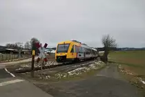 HLB/TSB Alstom Lint 48 VT206 (648 906-5) am 16.01.21 in Arnsbach (Taunus)