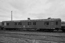 Dieser (Modernisierungs)Gepäckwagen Dg 950 war im September 2020 auf dem Gelände des Sächsischen Eisenbahnmuseums in Chemnitz-Hilbersdorf abgestellt.