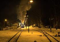 99 617 kurz vor der Abfahrt in Moritzburg. 17.01.2021 18:03 Uhr.