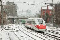 412 213 ICE4  Mundschutz  als ICE557 nach Berlin in Wuppertal, Januar 2021.