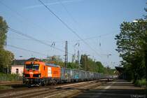 In Hilden ist immer irgendwie etwas los. Am 21. Mai 2020 fuhr die verdammt schöne 192 008 der BBL Logistik mit Eanos durch Hilden weiter in Richtung Süden. 
21.5.2020, Hilden