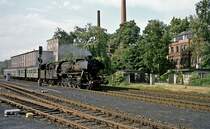 052 425  mit Pz  im Bhf.         Oberfranken 