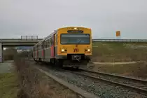 HLB/TSB LHB VT2E (609 004) am 16.01.21 in Arnsbach (Taunus)