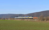 ME 146-18 mit DPN-D 82821 (Uelzen-Göttingen) am 21.01.2020 kurz vor Kreiensen