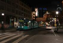 VGF Bombardier Flexity Classic S-Wagen 246 am 23.01.21 in Frankfurt am Main Paulskirche/Römer