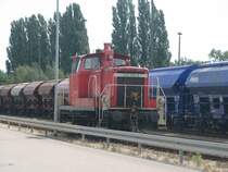 Das Playmobil 363 105-8 von DB Railion im Dresdner Alberthafen.02.08.07.