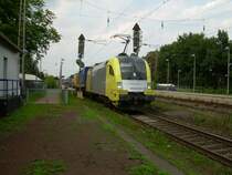 ES64U2 010 mit KLV Zug am 25.7.2007 in D�rverden