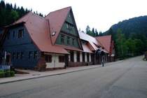 Der Bahnhof Oberhof von der Stra�en Seite