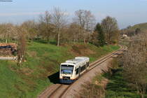 VT 531 als SWE87540 (Offenburg-Ottenhöfen) bei Kappelrodeck 14.4.21