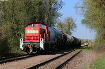 294 730-7 mit der Übergabe nach Bühl in Greffern 14.4.21