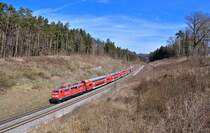 111 186 mit einem RE am 30.03.2021 bei Sinngrün.