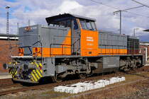 Emsländische-Eisenbahn EEB-275 805-0 (92 80 1275 805-0 D-EEB)(Typ G1206 Vossloh1999 FNr.001014).
2021-03-19 Oldenburg