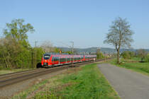 442 728 als S3 (Neumarkt (Oberpf) - Nürnberg Hbf) bei Postbauer-Heng, 20.04.2020