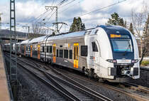 462 024 RRX/Nationalexpress als RE5 nach Wesel, Ausfahrt Bf Remagen - 13.01.2021