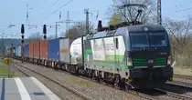 RTB CARGO GmbH, Düren [D] mit der ELL Vectron  193 732  [NVR-Number: 91 80 6193 732-5 D-ELOC] und Containerzug am 20.04.21 Durchfahrt Bf. Saarmund.