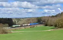 471 004 mit DGS 40649 am 14.04.2021 bei Edlhausen.