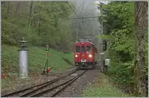 Der Bernina Bahn ABe 4/4 35 der Blonay Chamby Bahn hat vom Museumsbahnhof Chaulin kommend die Strecke Chamby - Blonay erreicht und fährt nun nach dem Fahrtrichtungswechsel nach Blonay.

1. Mai 2021