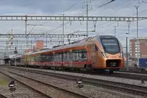 RABe 526 113 Traverso der SOB durchfährt den Bahnhof Muttenz. Die Aufnahme stammt vom 13.03.2021.