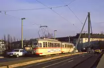 Düsseldorf 2110 + 1807, Franklinbrücke, 23.12.1987.