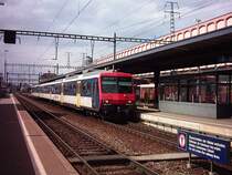 Regionalzug von Herisau nach Altst�tten am 4.4.04 in St. Margrethen.