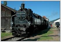629.01 (S�dbahn 629.01, BB� 629.101, DRB 77 266, �StB 77.266, �BB 77.66, �BB Vz 0 1089) am 19.5.2007 vor der gro�en Dampflokparade anl�sslich der Feierlichkeiten  150 Jahre S�dbahn  am Graz-K�flacher Bahnhof.