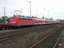 110 142-7 mit der RB 48 nach Wuppertal in Solingen Hbf am 08.08.2007