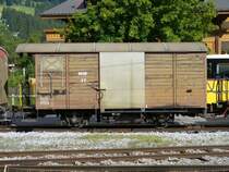 MOB - Abgestellter Dienstwagen X 7 im Bahnhofsareal von Sch�nried am 29.07.2007