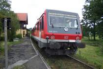 Die 628/928 Einheit im Haltepunkt Otting. Es ist dieselbe wie auf dem Video.