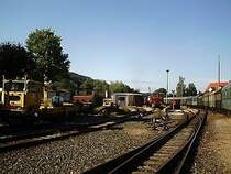 Ein Blick in den Betriebshof der DFS am Morgen des 8.7.2007