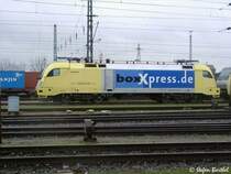 Kategorie: Deutschland / Unternehmen / Boxxpress oder Deutschland / Unternehmen / TXLogistics.
ES 64 U2 - 06 im Betriebsbahnhof Burchardkai des G�terbahnhofs Hamburg - Waltershof.