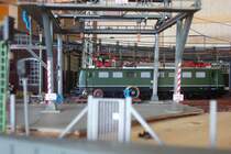 Harzbahn BW April 2004. BR 150 lebt hier weiter und wartet vor der Drehscheibe auf den n�chsten Einsatz. 