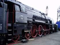 Dampflokomotive 12.14 der �GEG in Ampflwang (O�) am 12.4.2004