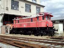 E-Lok 1245.518 der �GEG in Ampflwang (O�) am 12.4.2004
