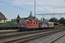 Re 420 162-0 durchfährt den Bahnhof Rupperswil. Die Aufnahme stammt vom 07.09.2021.