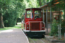 Verkehrsbetriebe Karlsruhe; Schlossgartenbahn-Lok SGB 60 // Karlsruhe // 2. August 2012
