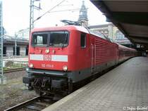 112 173-0 geh�rt eigentlich mittlerweile zum BH Braunschweig, ist aber noch mit DB Reise&Touristik AG Berlin beschriftet. Sie F�hrt f�r DB Regio einen RE Hamburg Kiel, hier in Hamburg Hbf.
Ostern 2004