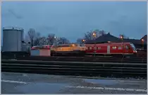 Die DB 218 460-4 und 419-0 sowie ein DB VT 612 bei der Nachtruhe in Lindau HBF. 

15. März 2019