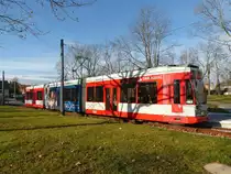 HAVAG 660 als Linie 5 nach Halle (S) Kröllwitz, am 26.11.2021 in Bad Dürrenberg Markt.